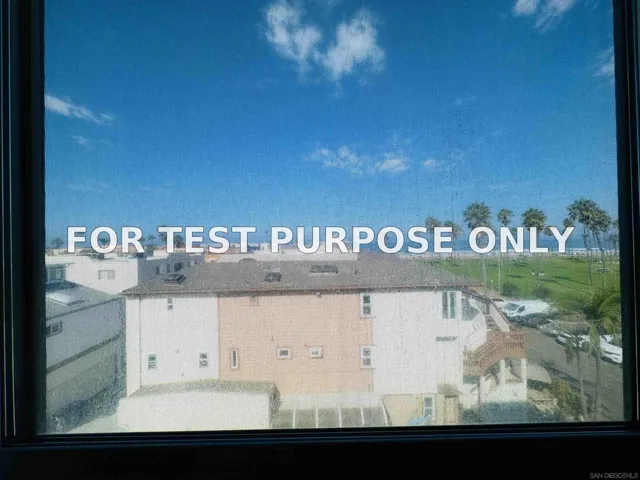 Demo/Test Data 2990 Mission Blvd. Unit #403, San Diego, CA 92109