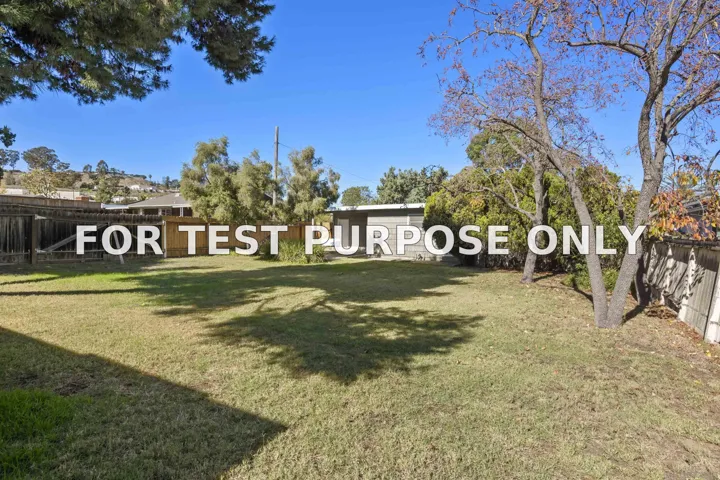 Demo/Test Data 999 Grant Avenue, El Cajon, CA 92020