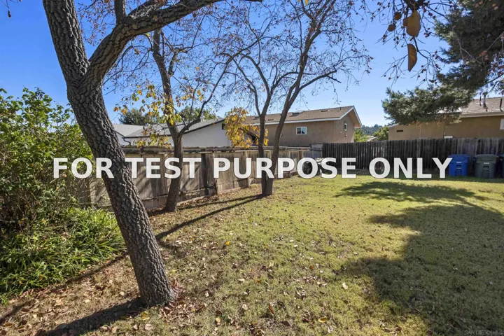 Demo/Test Data 999 Grant Avenue, El Cajon, CA 92020
