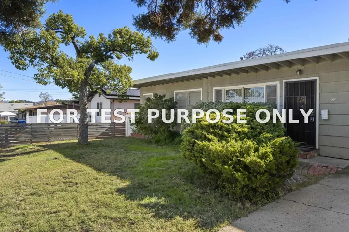 Demo/Test Data 999 Grant Avenue, El Cajon, CA 92020