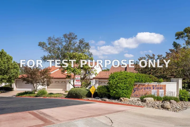 Demo/Test Data 12292 Paseo Lucido Unit B, San Diego, CA 92128