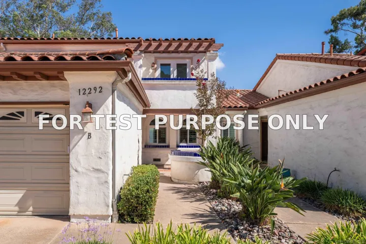 Demo/Test Data 12292 Paseo Lucido Unit B, San Diego, CA 92128
