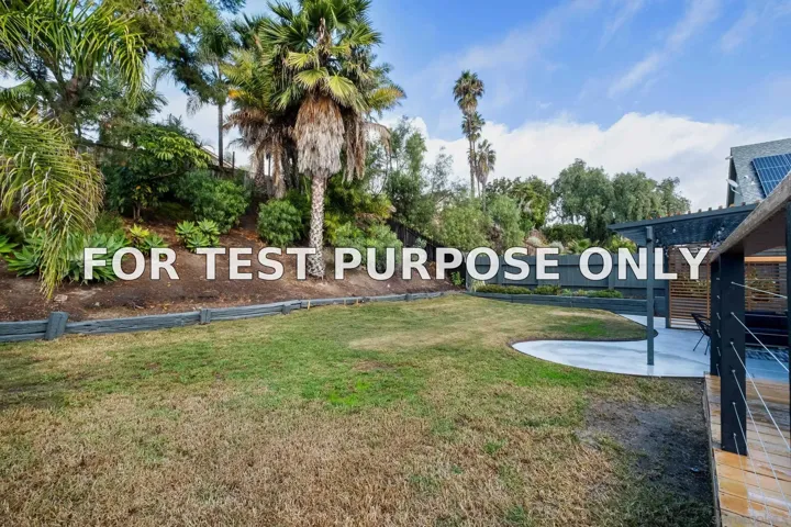 Demo/Test Data 9540 Via Pereza, San Diego, CA 92129