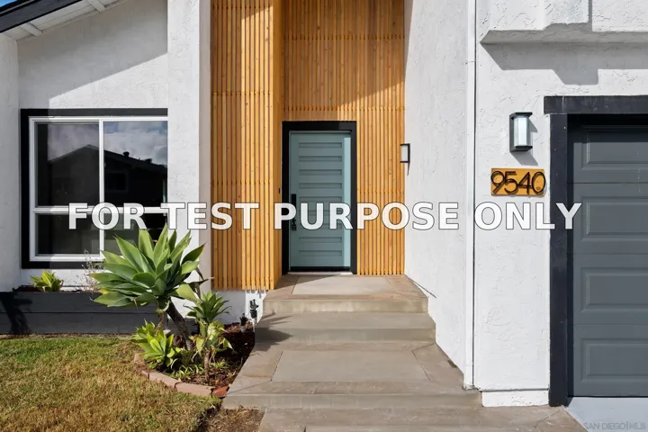Demo/Test Data 9540 Via Pereza, San Diego, CA 92129