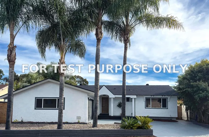 Demo/Test Data 3551 Pomeroy St, San Diego, CA 92123