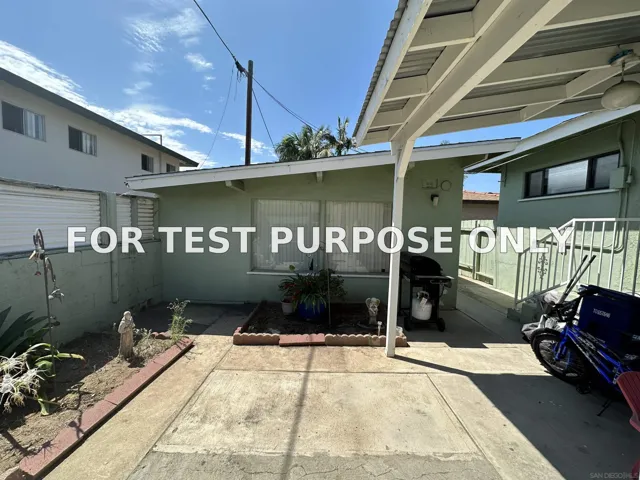 Demo/Test Data 468 Davidson Street, Chula Vista, CA 91910