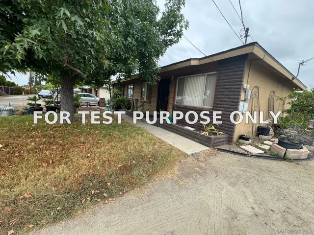 Demo/Test Data 2725-27 Drew Lane, Lemon Grove, CA 91945