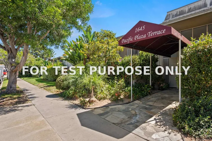 Demo/Test Data 1645 Emerald St Unit 1X, San Diego, CA 92109