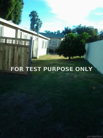 Demo/Test Data 4681 JESSIE, LA MESA, CA 91942