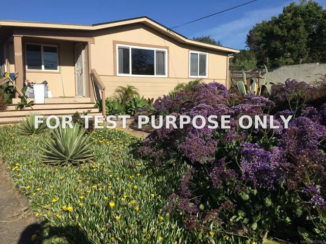 Demo/Test Data 4681 JESSIE, LA MESA, CA 91942