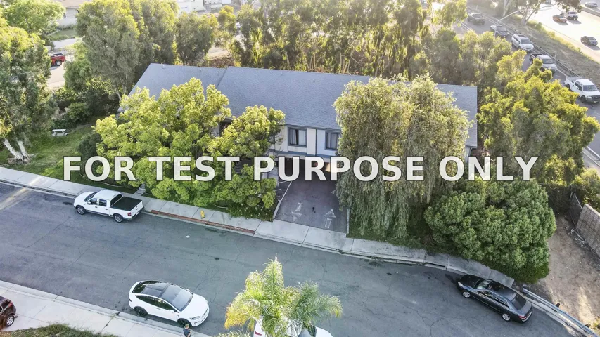 Demo/Test Data 3715 Corona Street, La Mesa, CA 91941
