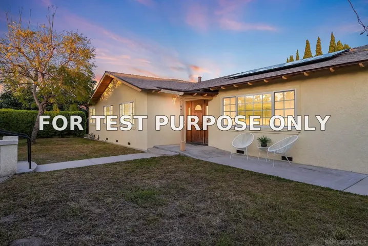 Demo/Test Data 971 Bluesage Dr, San Marcos, CA 92078