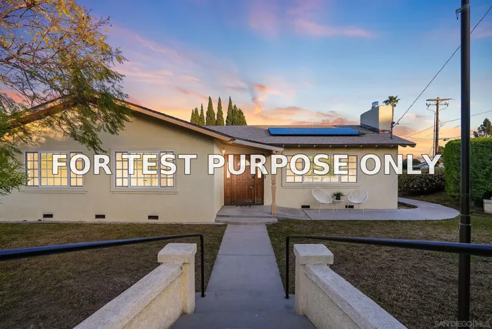 Demo/Test Data 971 Bluesage Dr, San Marcos, CA 92078