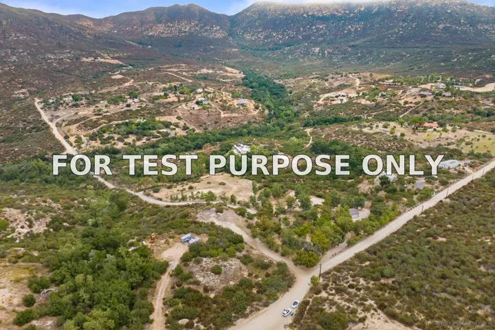 Demo/Test Data 19602 Santee Lane, Valley Center, CA 92082
