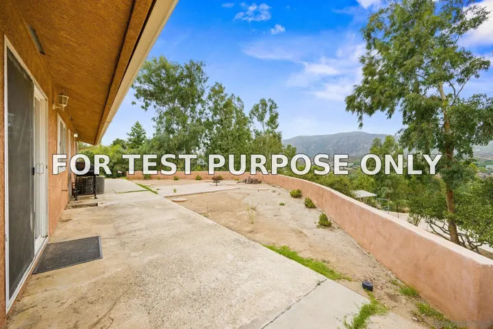 Demo/Test Data 19602 Santee Lane, Valley Center, CA 92082
