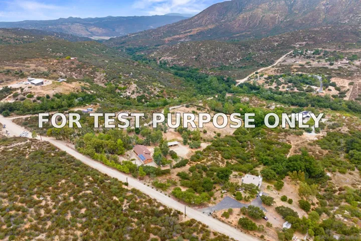 Demo/Test Data 19602 Santee Lane, Valley Center, CA 92082