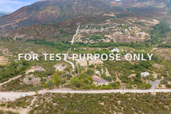 Demo/Test Data 19602 Santee Lane, Valley Center, CA 92082