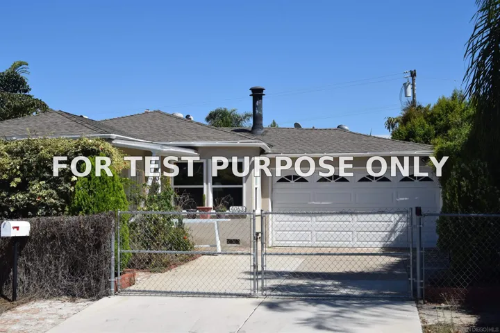 Demo/Test Data 4063 MARIAN STREET, LA MESA, CA 91941