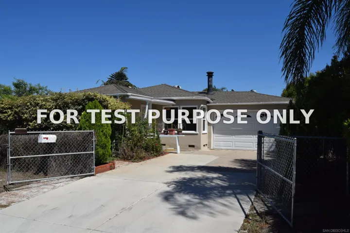 Demo/Test Data 4063 MARIAN STREET, LA MESA, CA 91941