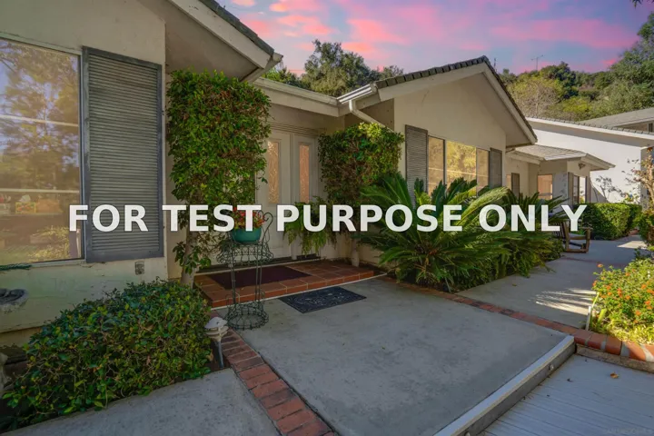 Demo/Test Data 29448 Costalota Rd, Valley Center, CA 92082