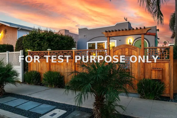 Demo/Test Data 4844 Long Branch Ave, San Diego, CA 92107