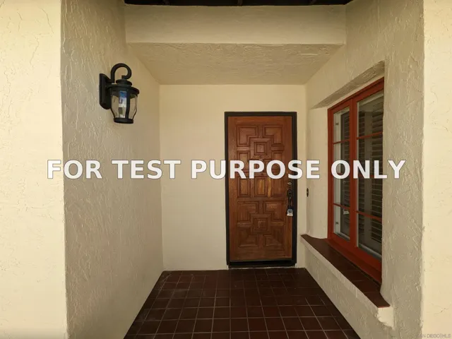 Demo/Test Data 17612 Corte Potosi, San Diego, CA 92128