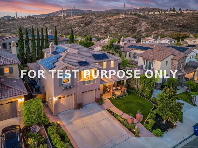 Demo/Test Data 2667 Fallsview Rd, San Marcos, CA 92078