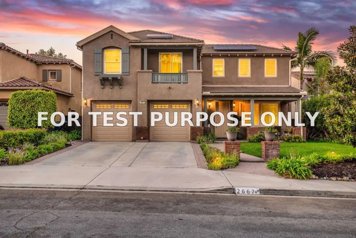 Demo/Test Data 2667 Fallsview Rd, San Marcos, CA 92078