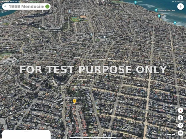 Demo/Test Data 1959 Mendocino Boulevard, San Diego, CA 92107