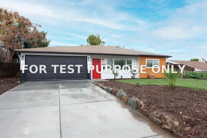 Demo/Test Data 8442 Angila Dr, Santee, CA 92071