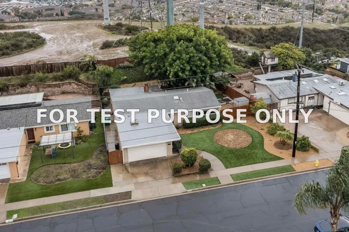 Demo/Test Data 9021 Ronda Ave, San Diego, CA 92123