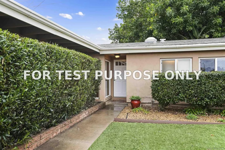 Demo/Test Data 9021 Ronda Ave, San Diego, CA 92123