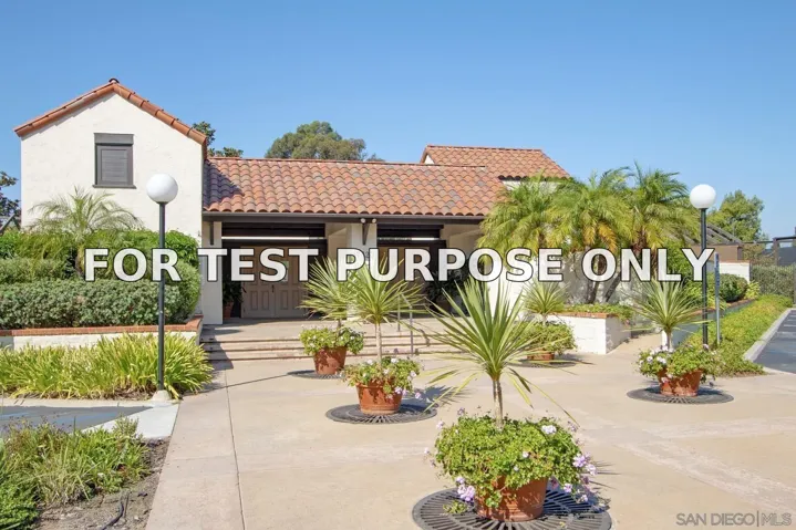 Demo/Test Data 17679 Adena Ln., San Diego, CA 92128