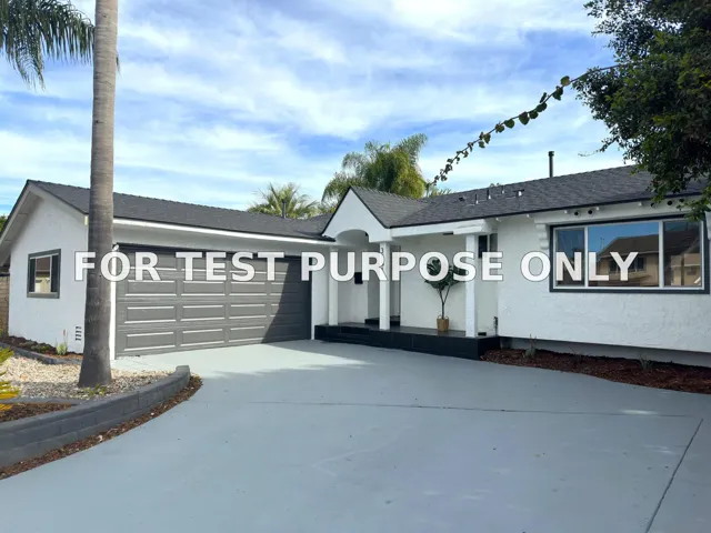 Demo/Test Data 3551 Pomeroy St, San Diego, CA 92123