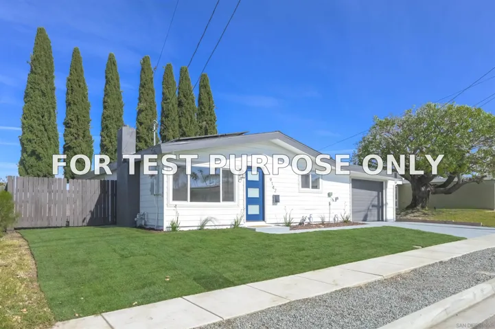 Demo/Test Data 9142 Rebecca Ave, San Diego, CA 92123