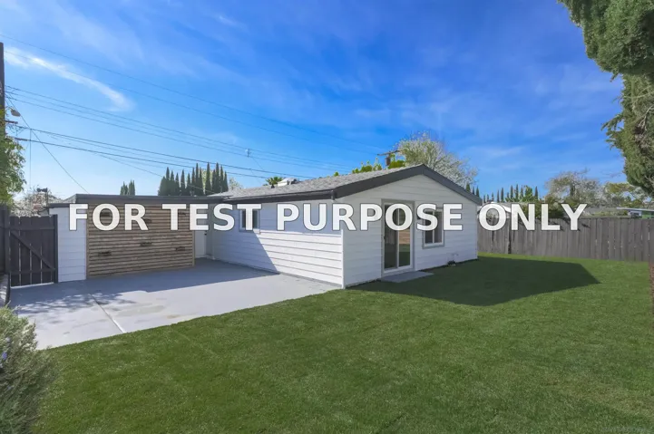 Demo/Test Data 9142 Rebecca Ave, San Diego, CA 92123