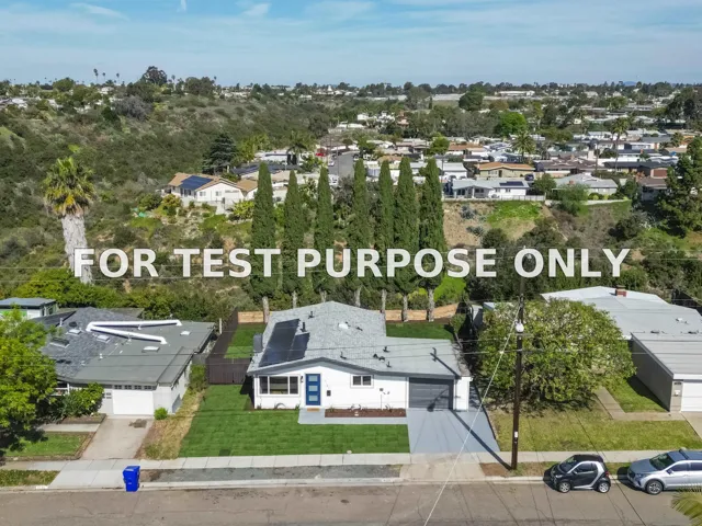 Demo/Test Data 9142 Rebecca Ave, San Diego, CA 92123