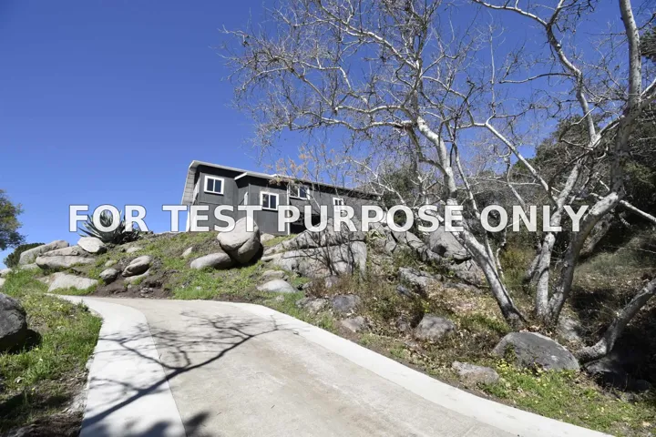 Demo/Test Data 3401 BIG BOULDER LANE, ALPINE, CA 91901