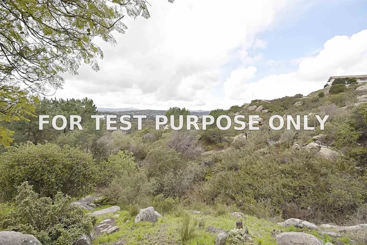 Demo/Test Data 3401 BIG BOULDER LANE, ALPINE, CA 91901
