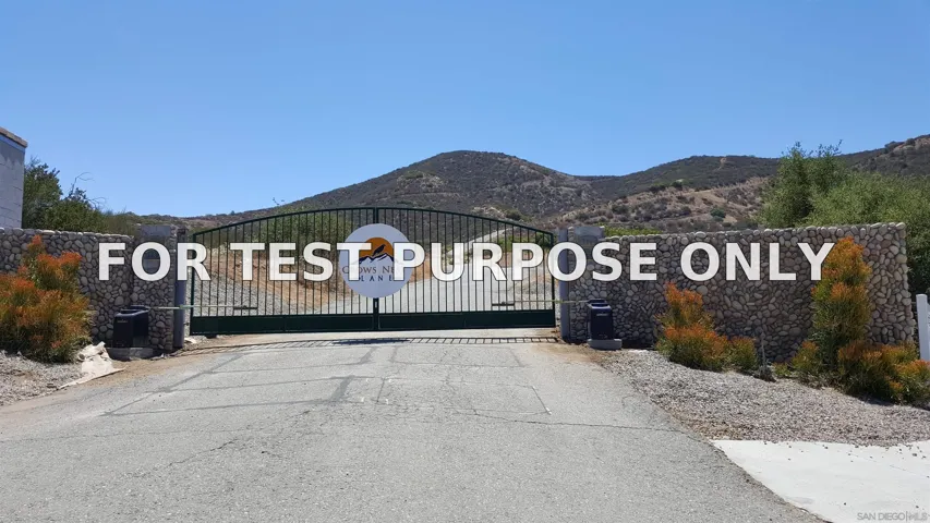 Demo/Test Data Crows Nest Unit 10, El Cajon, CA 92019