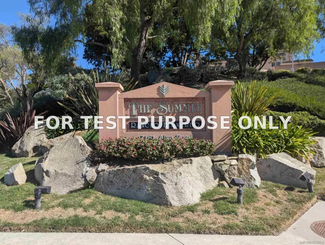 Demo/Test Data 17161 Alva Road Unit 2311, San Diego, CA 92127
