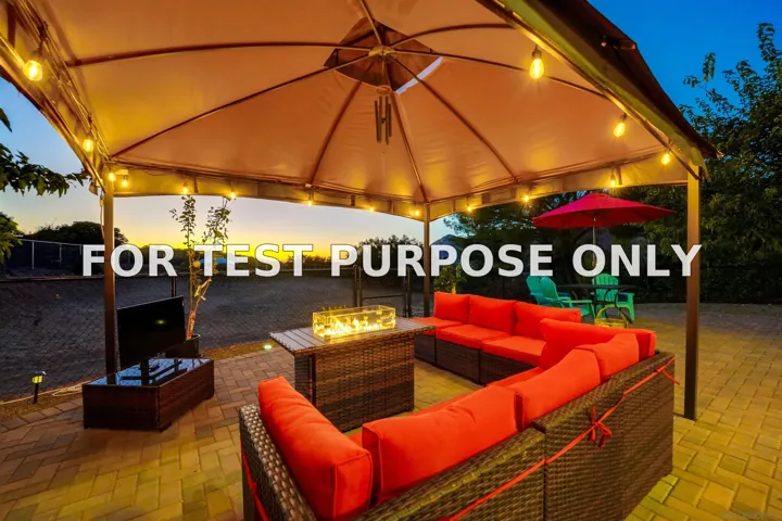 Demo/Test Data 15530 Thornbush Road, Ramona, CA 92065