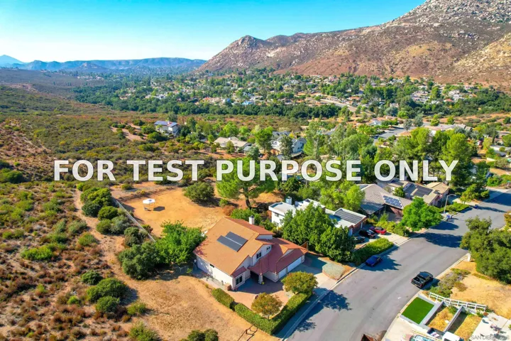 Demo/Test Data 15530 Thornbush Road, Ramona, CA 92065
