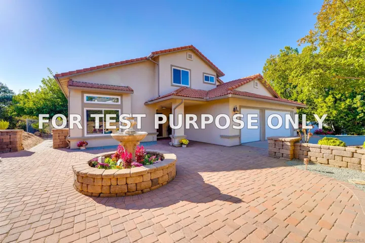 Demo/Test Data 15530 Thornbush Road, Ramona, CA 92065