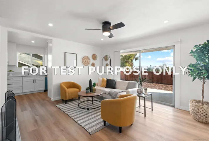Demo/Test Data 141 Lausanne Dr., San Diego, CA 92114