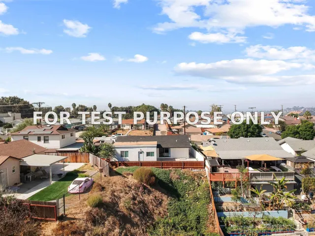 Demo/Test Data 141 Lausanne Dr., San Diego, CA 92114