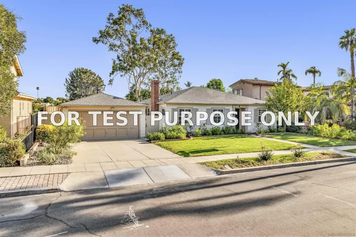 Demo/Test Data 4315 Hilldale Rd, San Diego, CA 92116