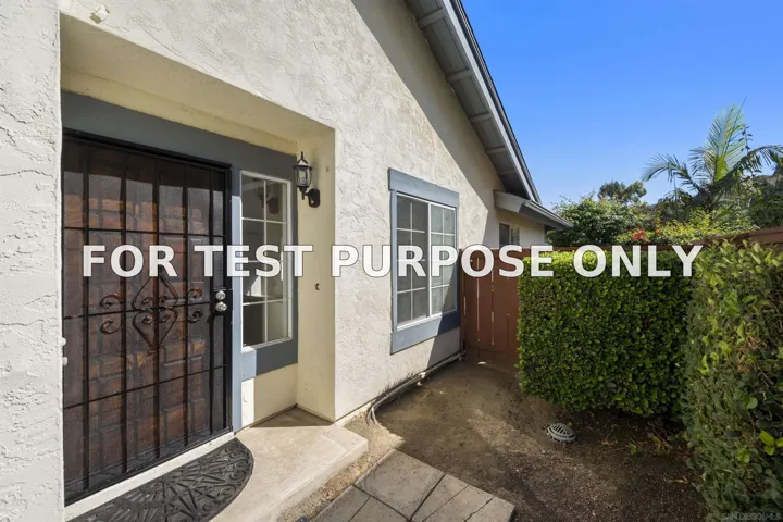 Demo/Test Data 7917 Mission Manzana, San Diego, CA 92120