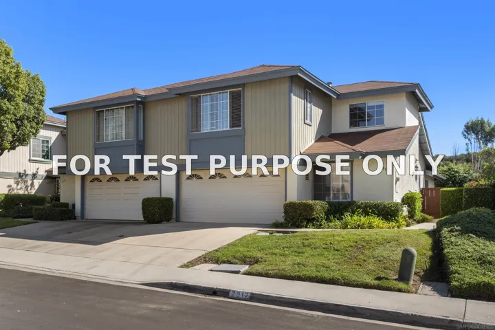 Demo/Test Data 7917 Mission Manzana, San Diego, CA 92120