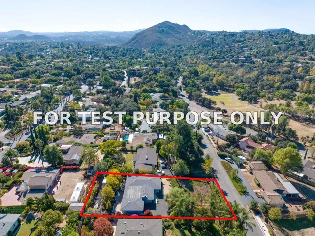 Demo/Test Data 2636 Miller Ave, Escondido, CA 92029